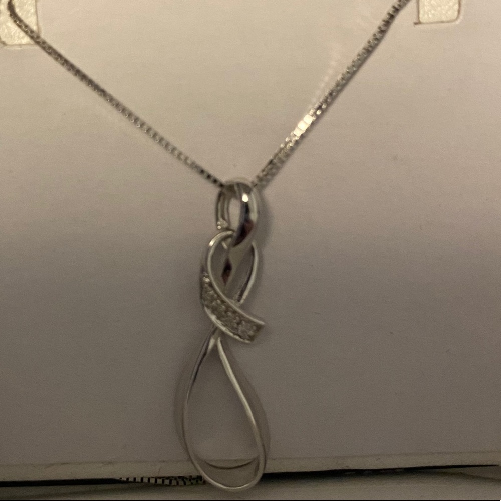 14K white gold Spence diamond necklace- worn once